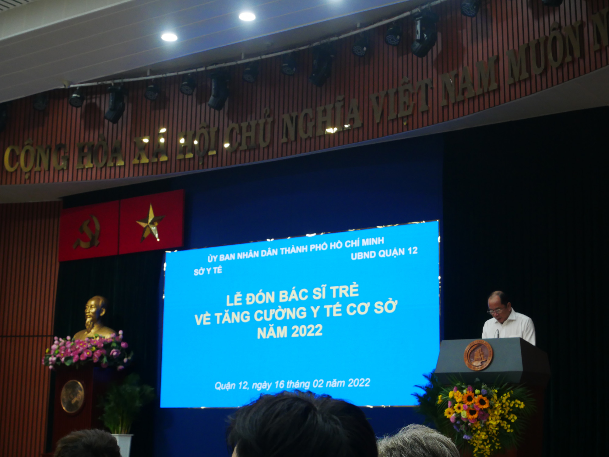 Ông Tăng Chí Thượng - giám đốc Sở Y tế TPHCM trình bày tại Lễ ký kết