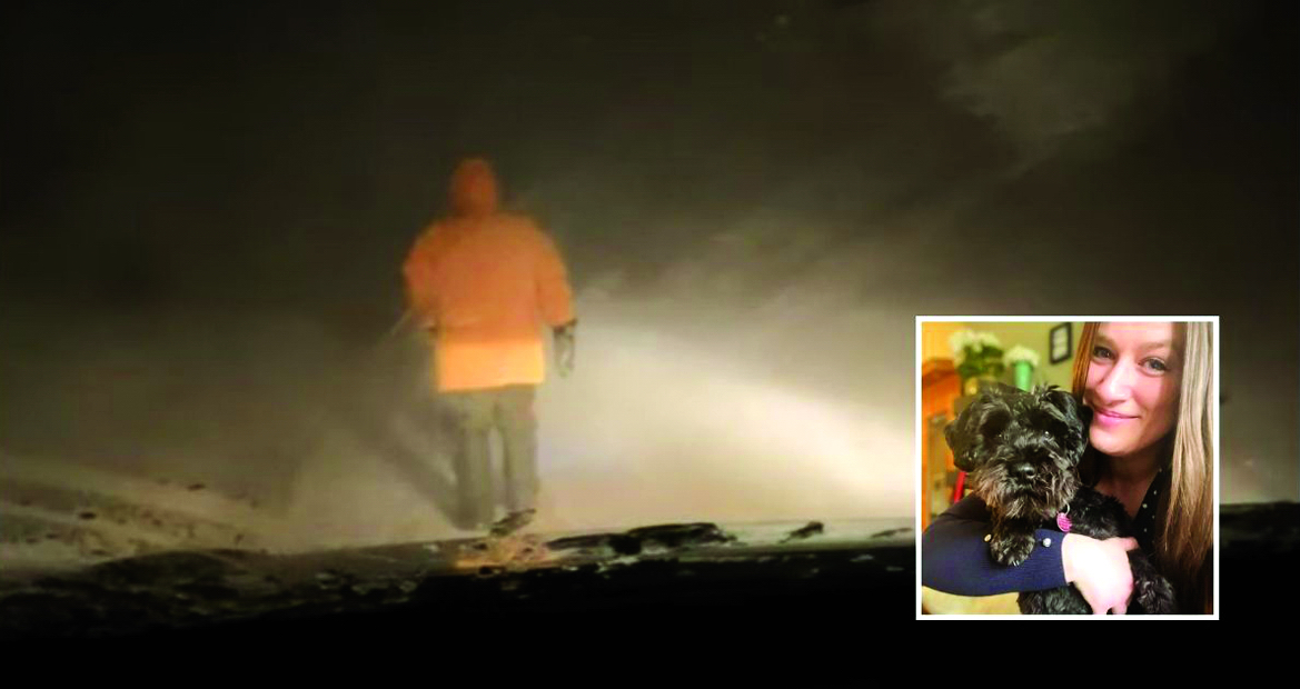 Cô Shannon (ảnh nhỏ) cùng tám người khác bị mắc kẹt trong bão tuyết  đã được cụ Andre Bouvier Sr. giải cứu - ẢNH: 98FIVE