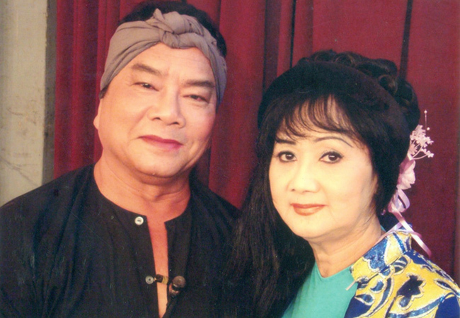Nghệ sĩ Thanh Tú và vợ - nghệ sĩ Trang Bích Liễu