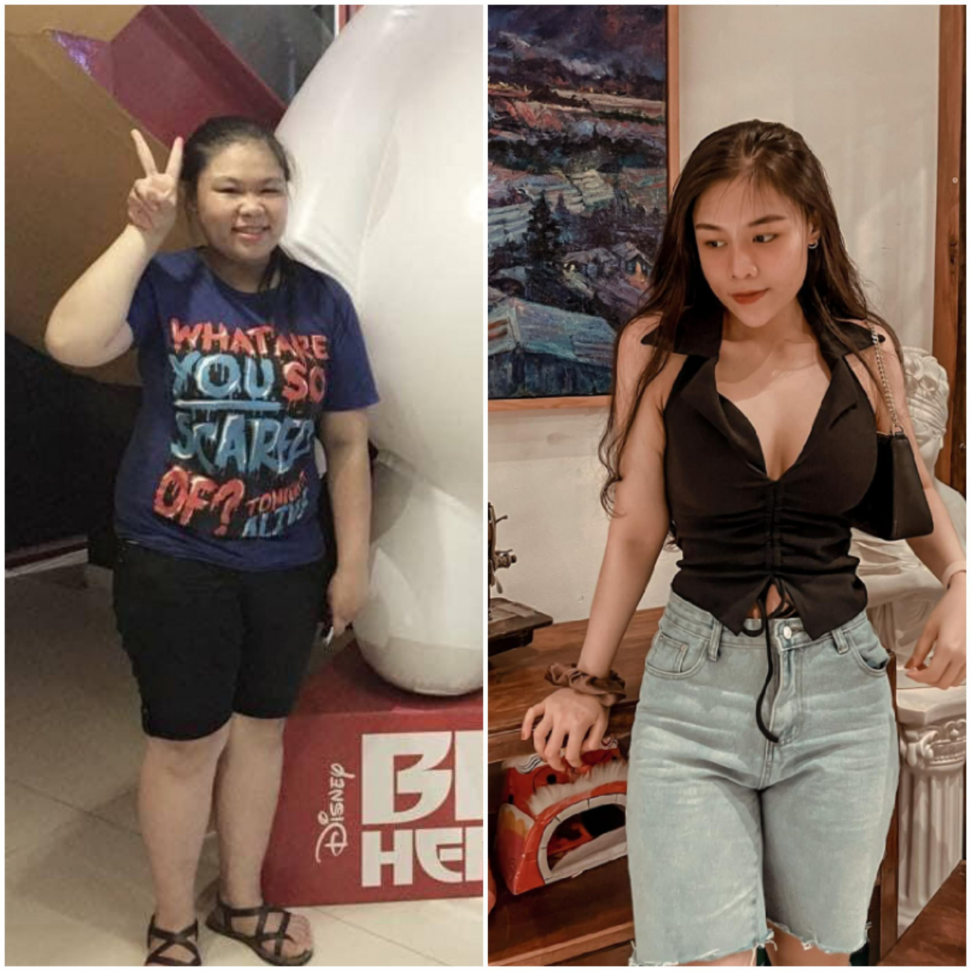 Hình ảnh trước và sau khi giảm 50 kg của Lê Phương Oanh.