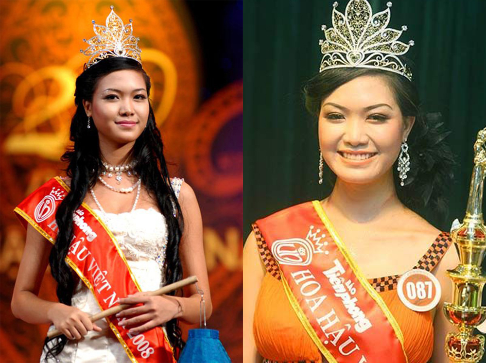 Thuỳ Dung đăng quang Hoa hậu Việt Nam 2008. Đây là một trong những người đẹp 