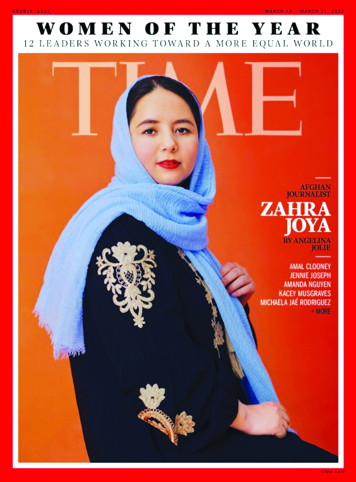 Nhà báo Afghanistan Zahra Joya được tạp chí Time vinh danh là một trong những phụ nữ của năm 2022 - ẢNH: TIME