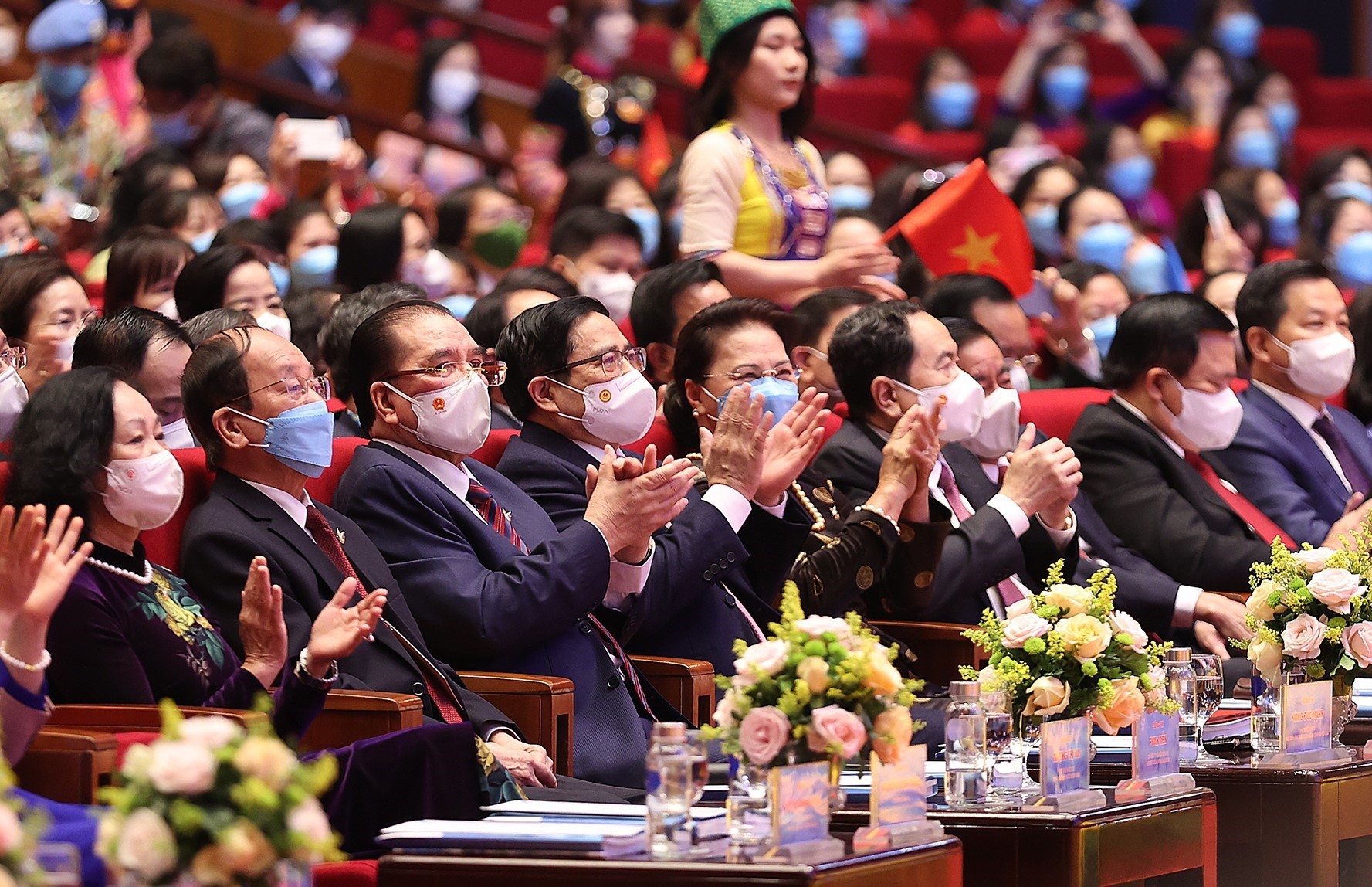 Thủ tướng Phạm Minh Chính cùng nhiều lãnh đạo, nguyên lãnh đạo Đảng và Nhà nước tham dự Đại hội Đại biểu Phụ nữ toàn quốc lần thứ XIII
