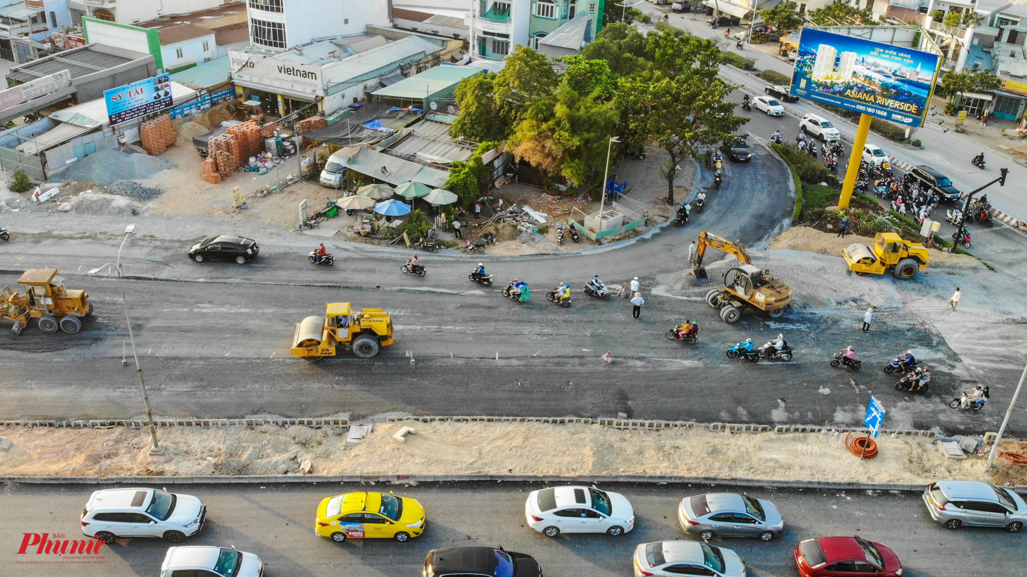 khu vực cầu Tân Thuận 2 đang