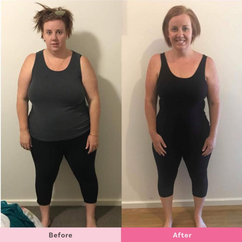 Hình ảnh trước và sau khi giảm 40 kg của Hannah Pech