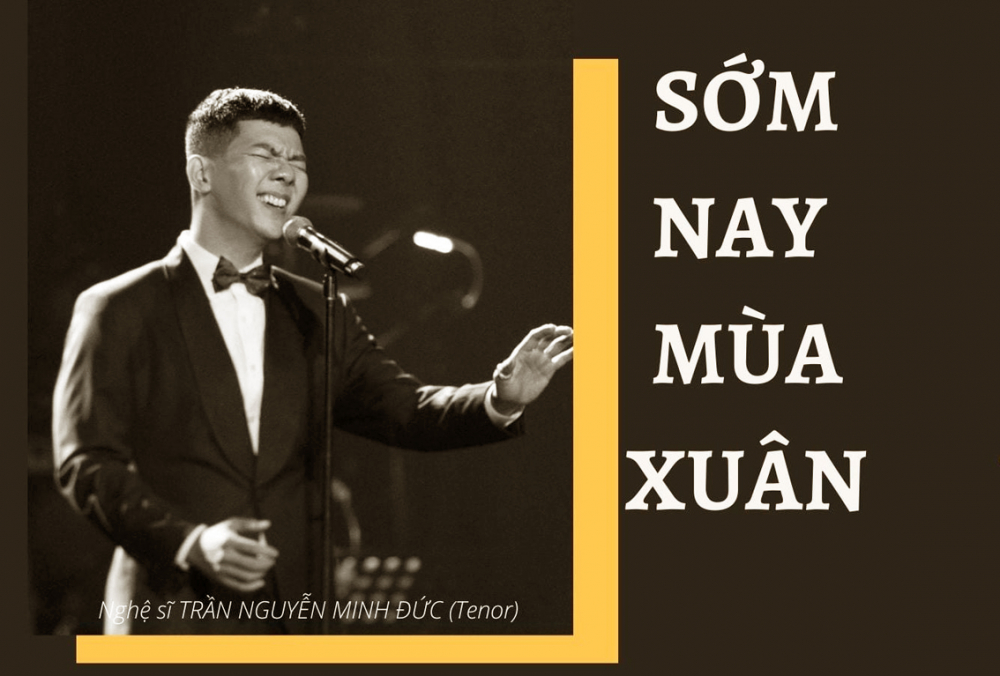 Ca sĩ Trần Nguyễn Minh Đức trong đêm nhạc thính phòng Sớm nay mùa xuân