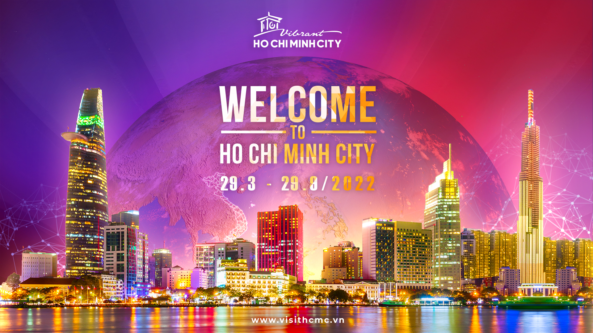 Bộ nhận diện của chiến dịch quảng bá du lịch Thành phố Hồ Chí Minh chào đón bạn - Welcome to Ho Chi Minh City