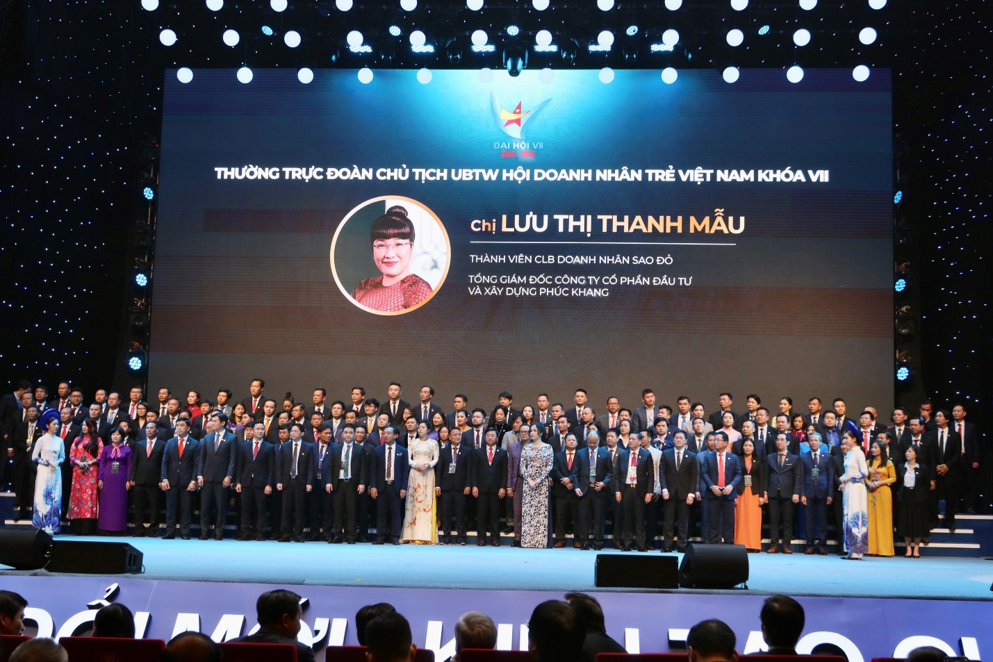 CEO Phuc Khang Corporation - bà Lưu Thị Thanh Mẫu được bầu làm Phó chủ tịch thường trực Trung ương Hội Doanh nhân trẻ Việt Nam khóa VII - Ảnh:Phuc Khang Corporation