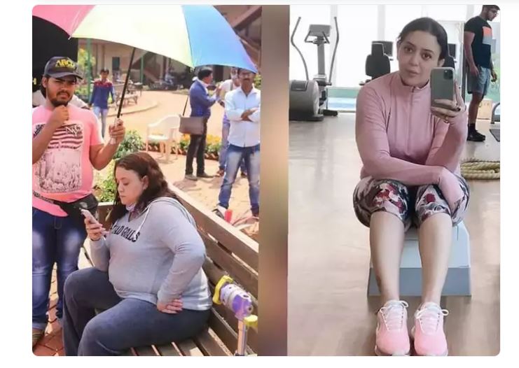 Hình ảnh trước và sau khi giảm 40 kg của Lizelle.