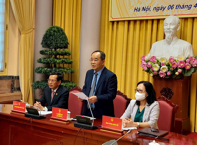 Chủ nhiệm Văn phòng Chủ tịch nước Lê Khánh Hải công bố Lệnh của Chủ tịch nước