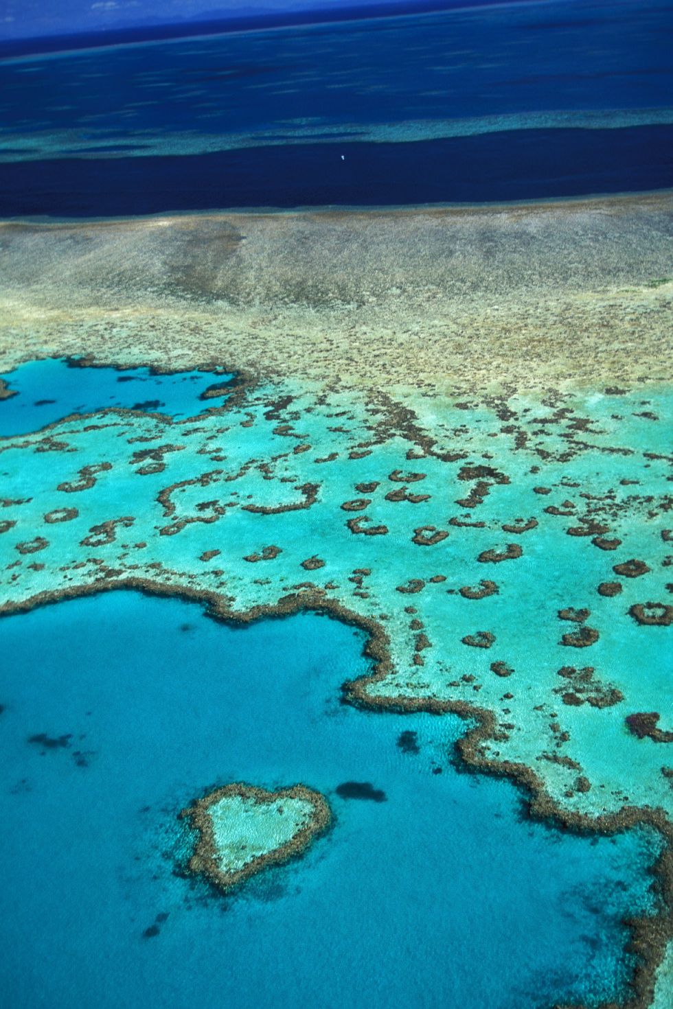 Rạn san hô Great Barrier, Úc Hệ thống rạn san hô lớn nhất thế giới có hơn 2.900 rạn san hô và 900 hòn đảo trên một khu vực rộng lớn của đại dương. 