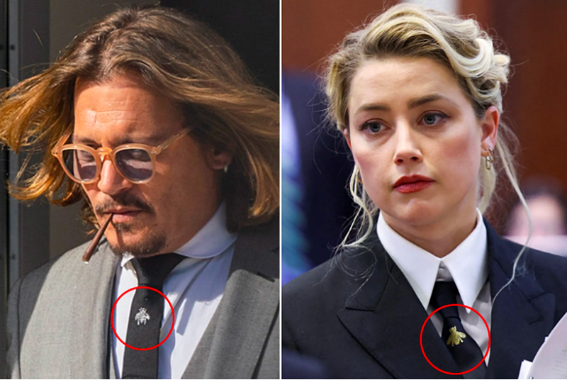 Amber Heard bị cáo buộc sao chép phong cách của Johnny Depp. 