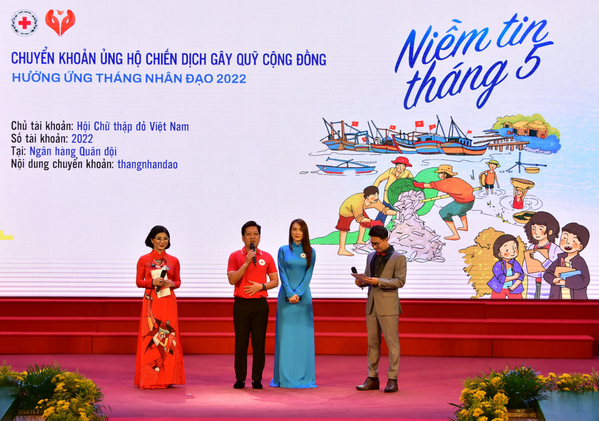 Lễ phát động Tháng Nhân đạo năm 2022 - 'Gắn kết cộng đồng-lan toả hành động nhân ái”  có sự tham gia của danh hải Trường Giang