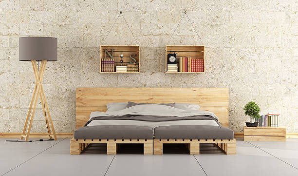 Giường ngủ từ gỗ pallet