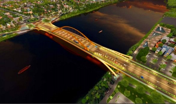 Cầu vượt sông Hương sẽ trở thành biểu trưng mới của Huế 