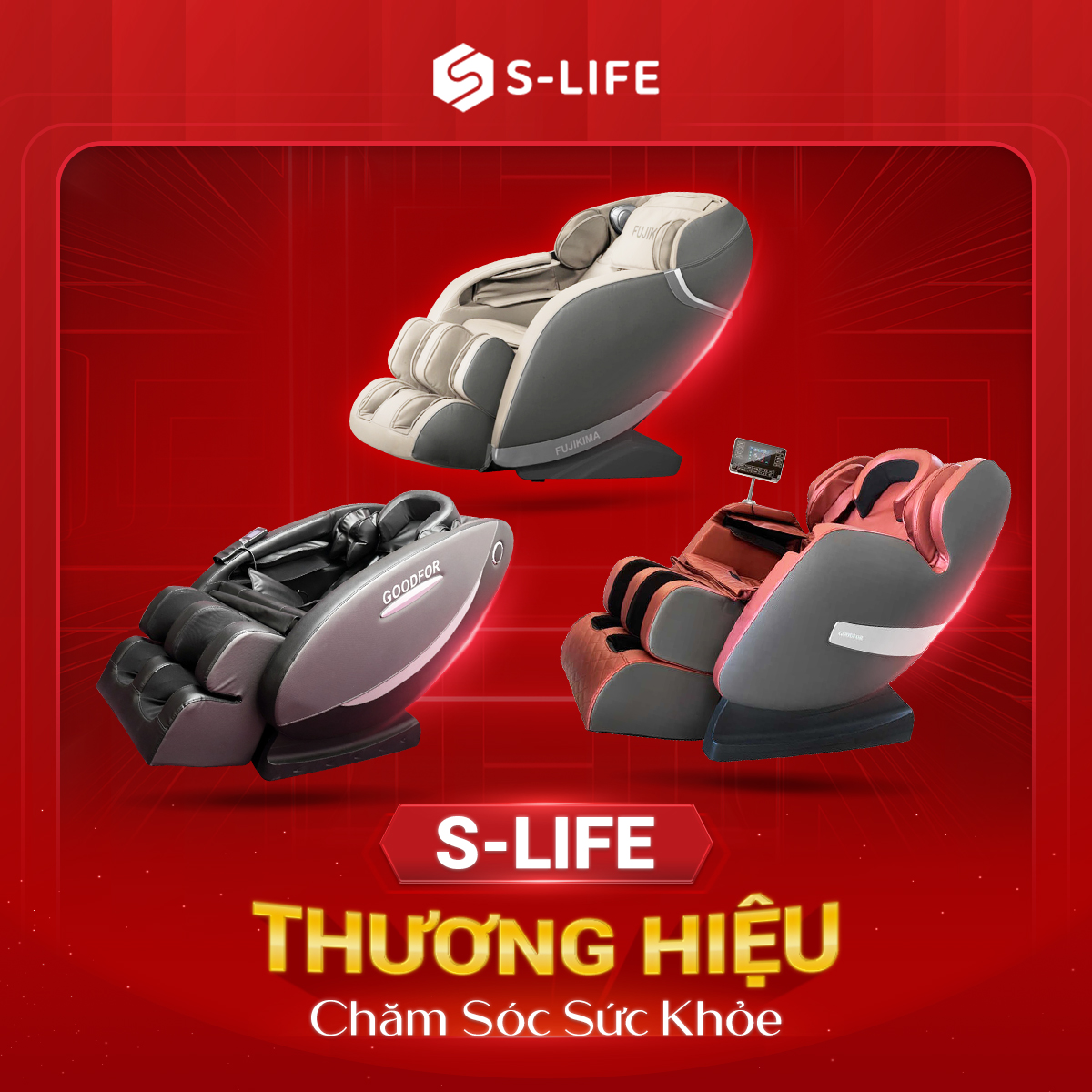S-Life phân phối hàng loạt dòng sản phẩm ghế massage chất lượng cao
