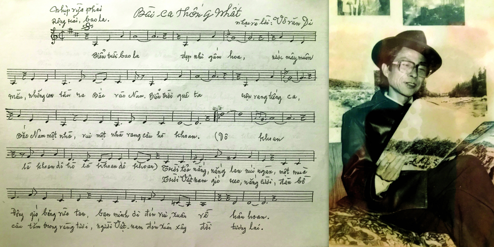 Bài ca thống nhất là một bài hát đi cùng năm tháng nhưng thông tin về tác phẩm, tác giả trên các phương tiện truyền thông rất ít ỏi (ảnh gia đình nhạc sĩ cung cấp) 