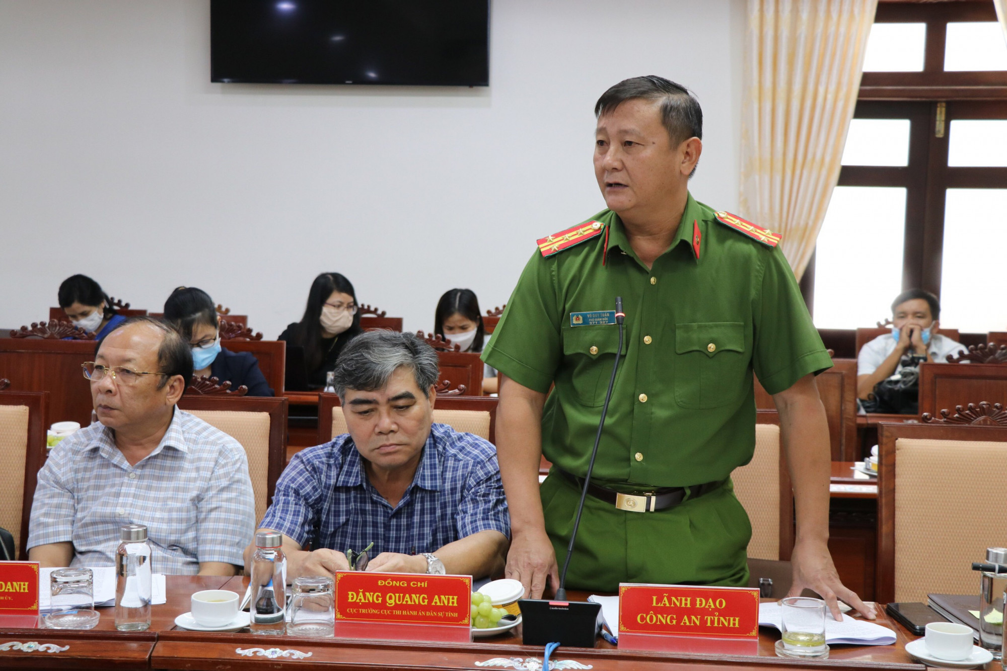 Tại Hội nghị, Trung tướng Nguyễn Duy Ngọc, Ủy viên Trung ương Đảng phát biểu ý kiến