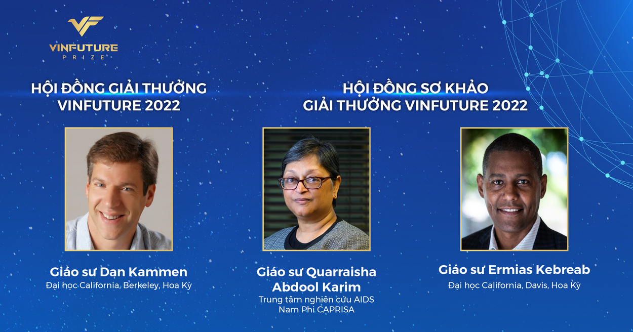  Ba thành viên mới lần đầu tiên góp mặt trong các Hội đồng khoa học của Giải thưởng VinFuture 2022 - Ảnh: VinFure