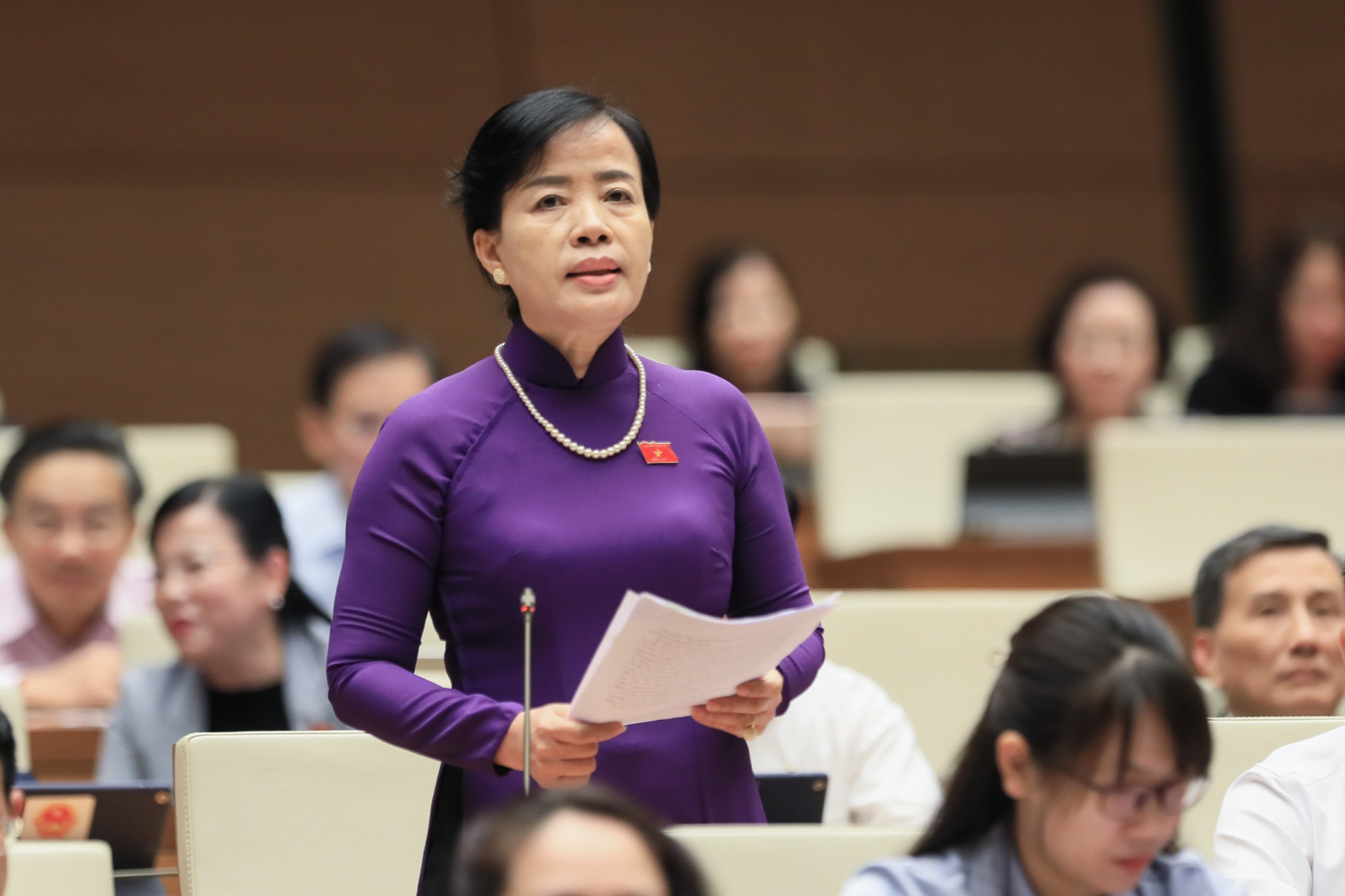 ĐBQH Nguyễn Thị Kim Thúy chỉ ra vụ việc sách giáo khoa sai sót bị thu hồi nhưng thực tế không
