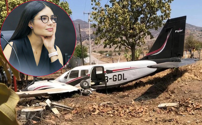 Hiện trường vụ tai nạn máy bay chở người đẹp Geraldine Ponce