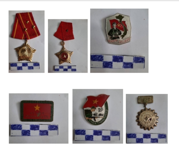 Một số hiện vật được các cựu chiến binh hiến tặng cho Bảo tàng tỉnh Khánh Hòa