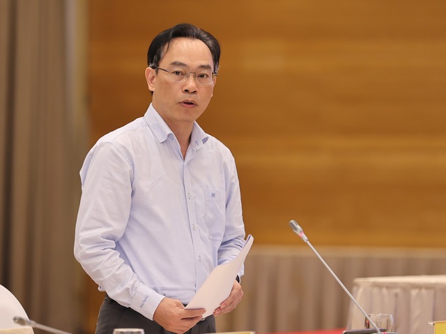 Thứ trưởng Hoàng Minh Sơn trả lời tại buổi Họp báo Chính phủ Thường kỳ Tháng 5.