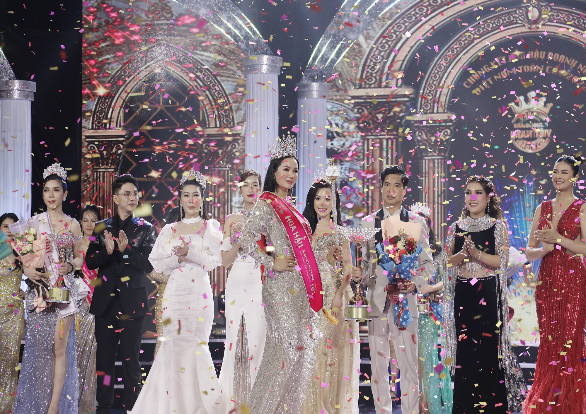 Hình ảnh trong đêm chung kết Hoa hậu Doanh nhân Việt Nam Toàn cầu, tổ chức tại TP Đà Nẵng vào tháng 5 vừa qua