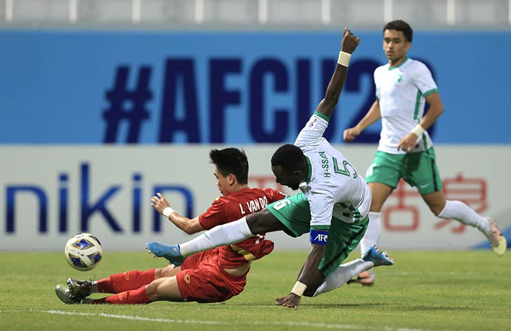 U23 Ả Rập Xê Út có thế trận áp đảo trước U23 Việt Nam
