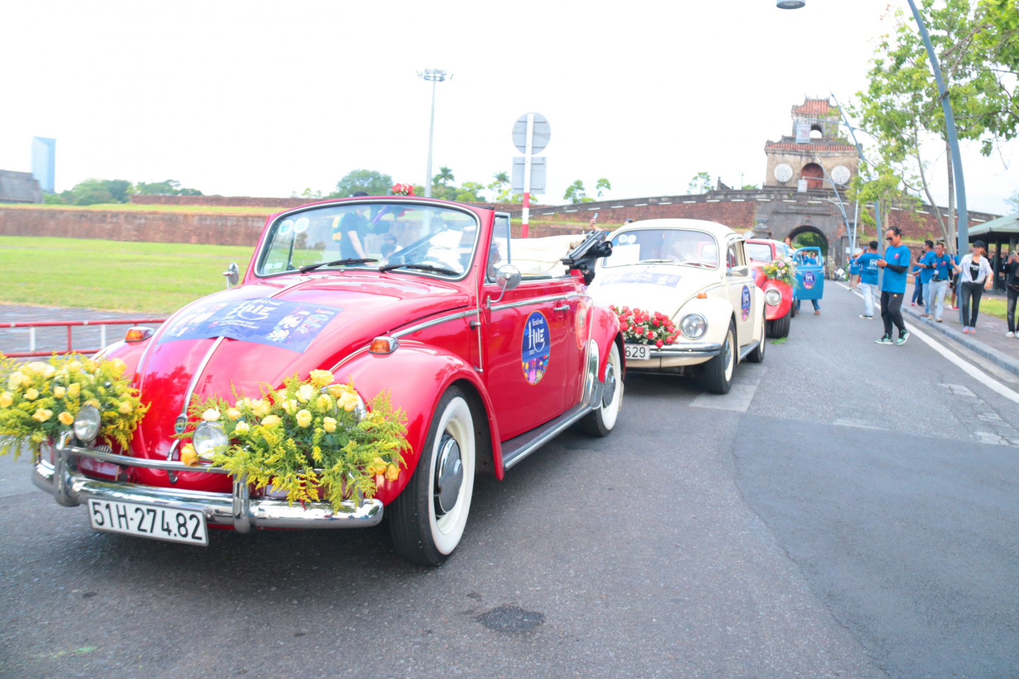 Dàn xe cổ Volkswagen Việt Nam một lần nữa trở lại TP Huế sau nhiều năm vắng mặt