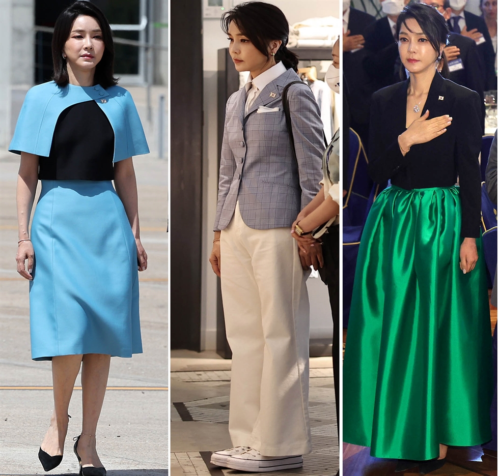 Một số bộ trang phục mà đệ nhất phu nhân Kim Keon-hee mặc trong Hội nghị thượng đỉnh NATO năm 2022