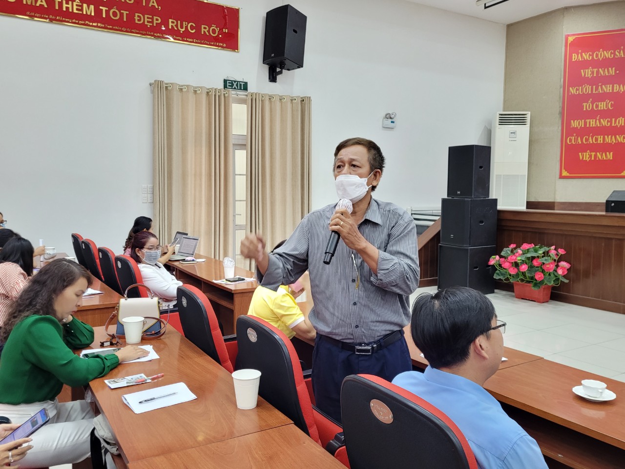 Ông Nguyễn Tấn Tạo, Phó Giám đốc HTX Vận tải số 15 chia sẻ tại sự kiện