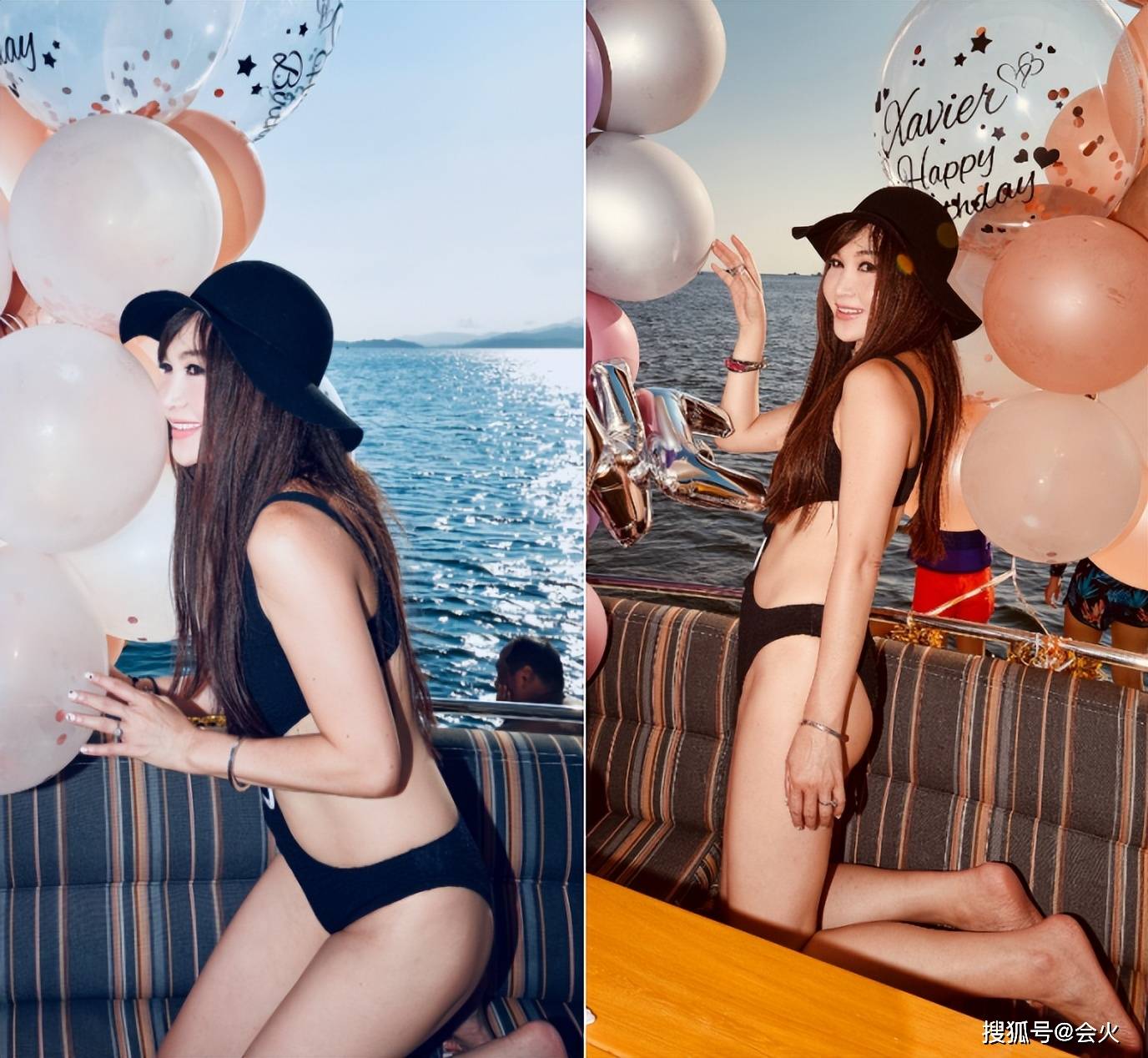 Ôn Bích Hà vừa có buổi tiệc mừng sinh nhật với gia đình, bạn bè thân thiết được tổ chức trên du thuyền. Nữ diễn viên diện áo tắm 1 mảnh, cut-out khoe đường cong cơ thể. 