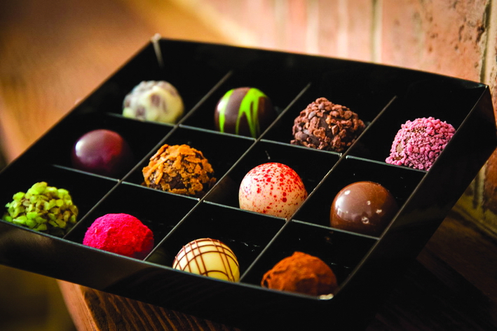 Chocolate handmade được bày bán ở chợ Salamanca