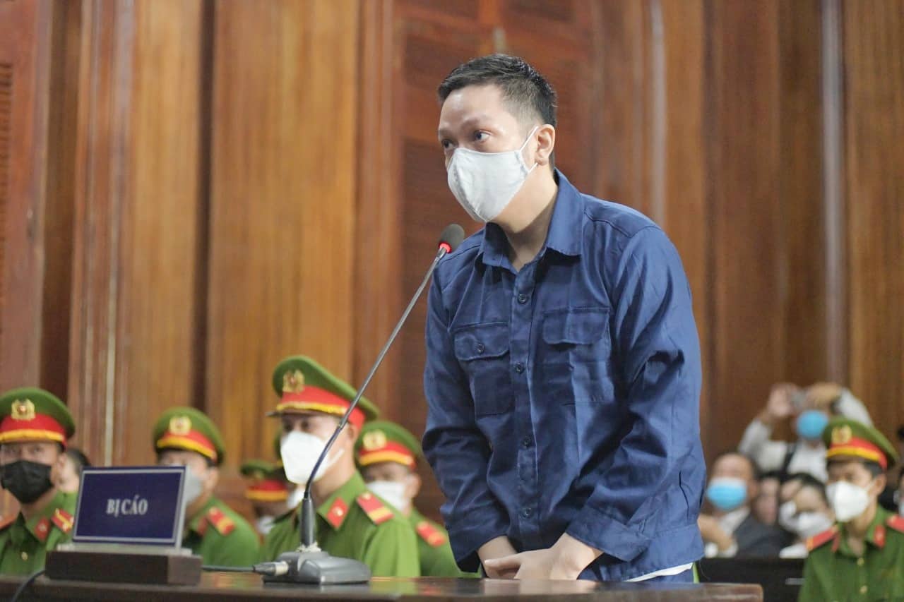 Bị cáo Nguyễn Kim Trung Thái tại tòa