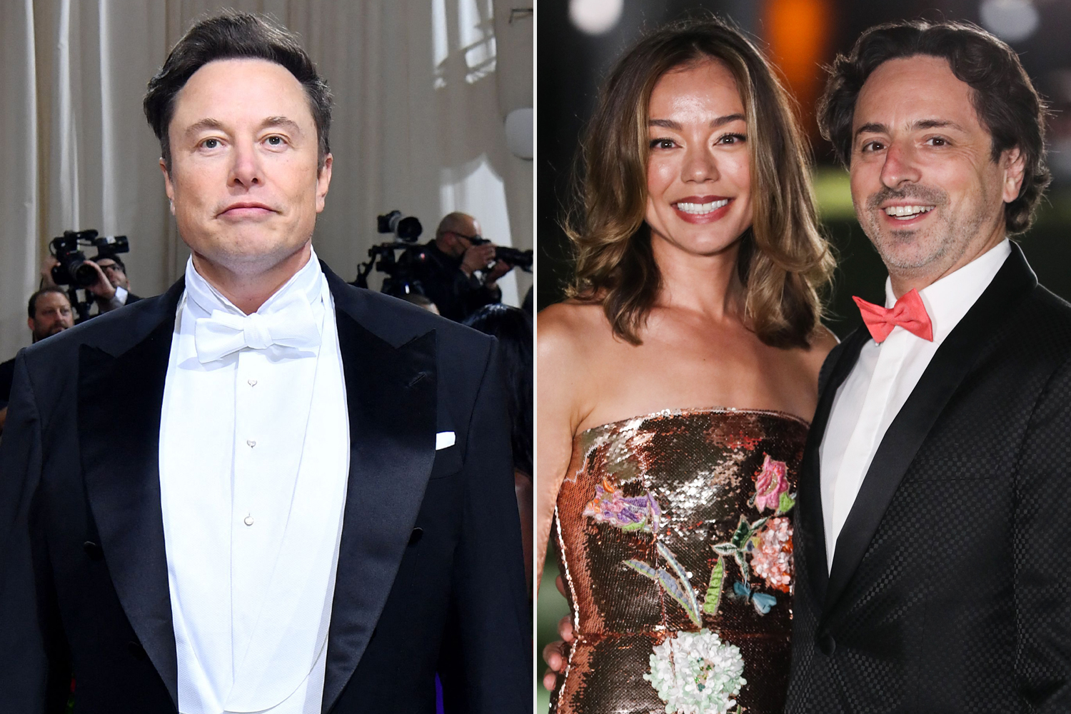 Elon Musk và vợ chồng người đồng sáng lập Google - Sergey Brin