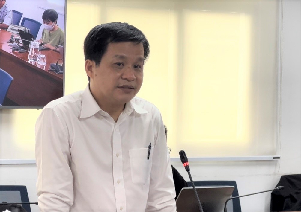 Ông Nguyễn Hồng Tâm – Phó Giám đốc điều hành Trung tâm kiểm soát bệnh tật TPHCM - tại cuộc họp chiều ngày 28/7.