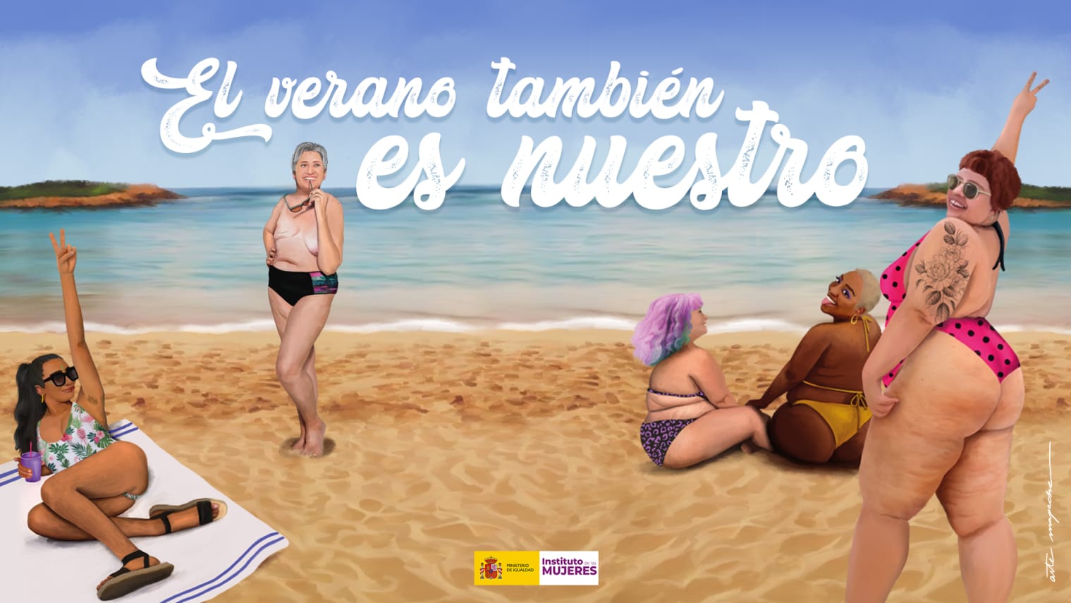 Áp phích quảng cáo chiến dịch của Bộ bình đẳng và Viện Phụ nữ Tây Ban Nha