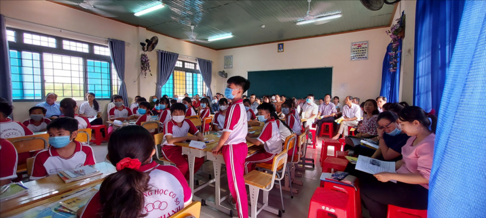 Trường bồi dưỡng giáo dục huyện Củ Chi phối hợp trường học tổ chức chuyên đề học tập cho học sinh