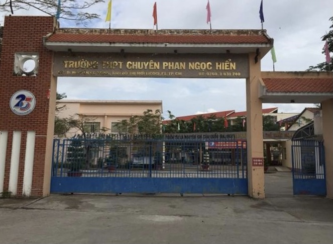 Điểm thi Trường THPT chuyên Phan Ngọc Hiển nơi xảy ra sự việc.