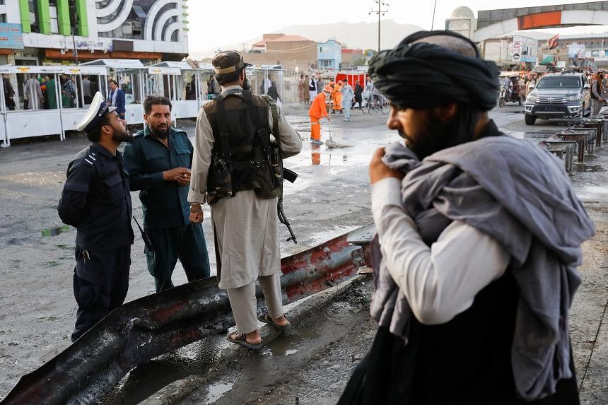 Hiện trường vụ nổ bom tại thủ đô Kabul, Afghanistan, ngày 6/8.