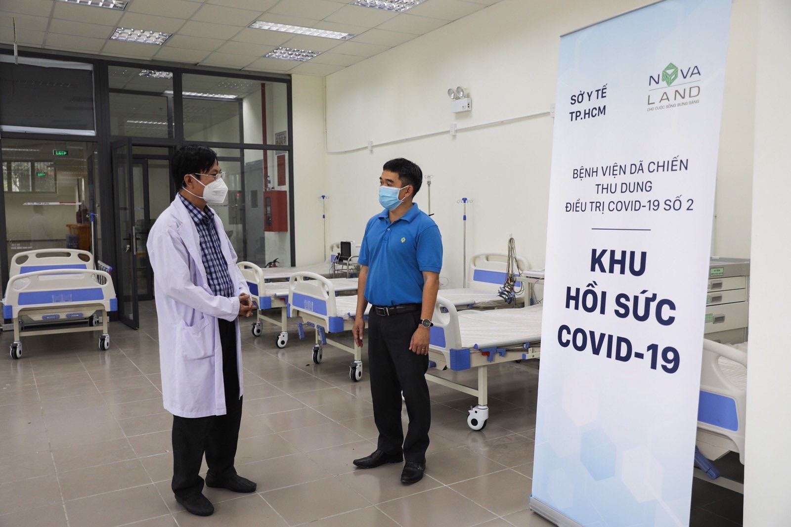 Novaland hoàn thành xây dựng Bệnh viện dã chiến thu dung điều trị COVID-19 số 2 - Ảnh: Novaland