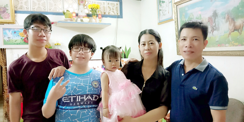 Gia đình chị Kim Tiếng rộn ràng với thành viên mới