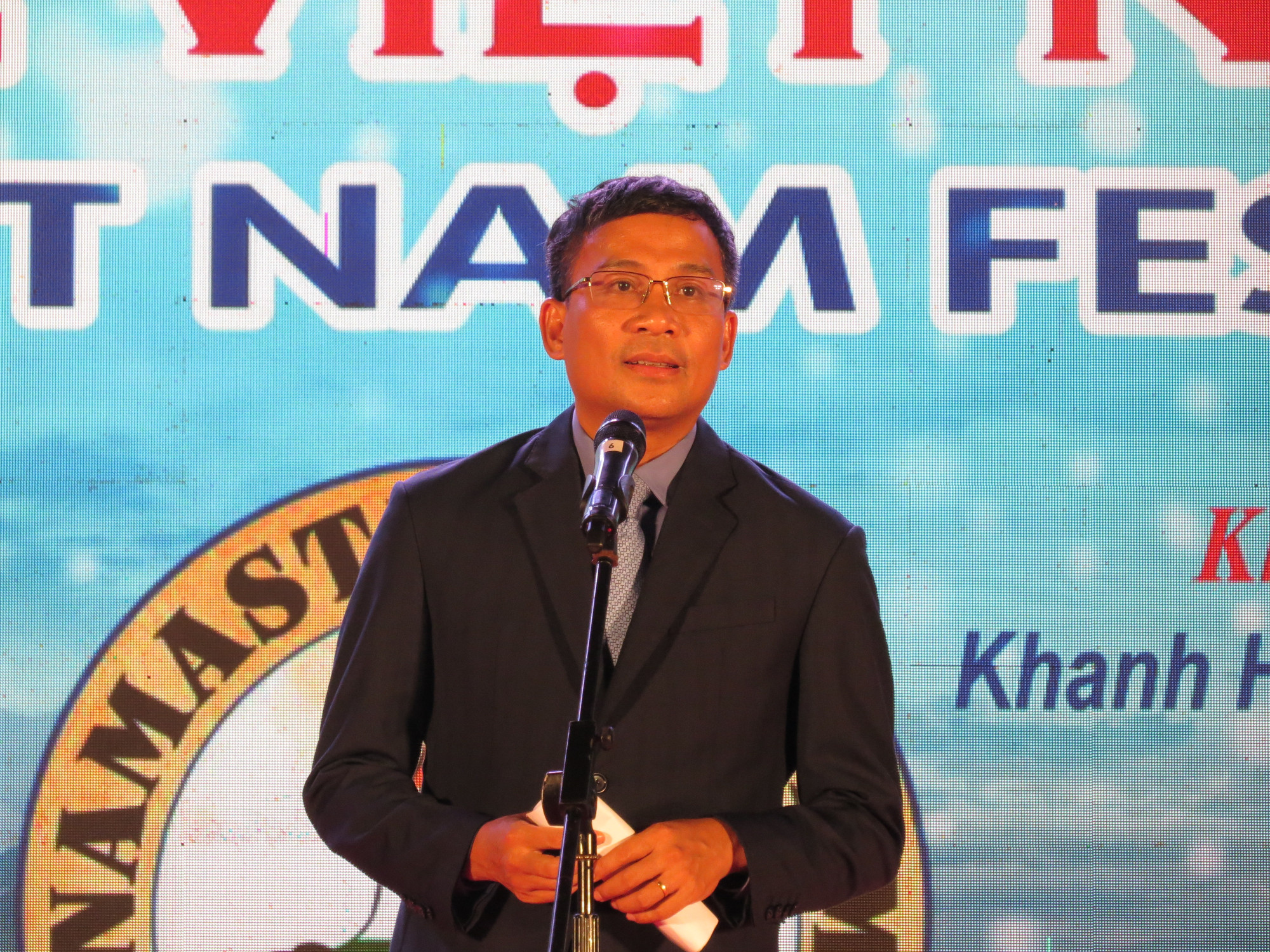 Ông Nguyễn Minh Vũ, Thứ trưởng thường trực Bộ Ngoại giao phát biểu tại chương trình