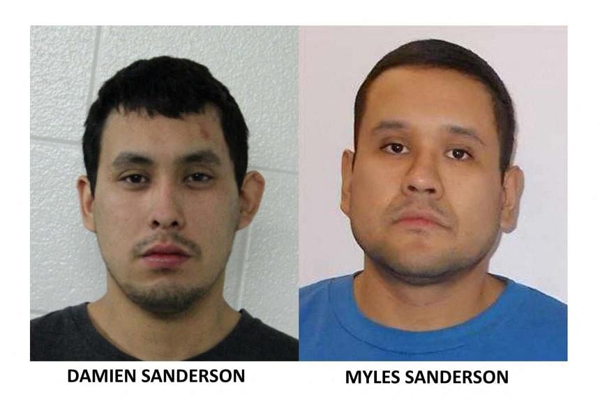 Damien Sanderson và Myles Sanderson là nghi phạm trong vụ đâm chém ở tỉnh Saskatchewan. 