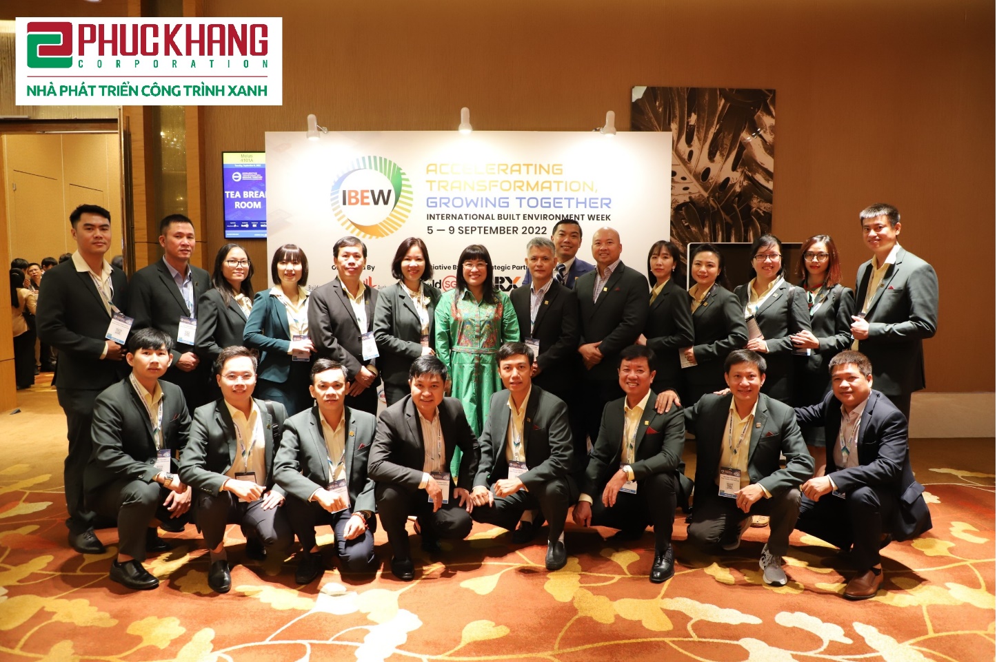 Đoàn Phuc Khang Corporation tham dự IBEW 2022 (Tuần lễ Môi trường Xây dựng Bền vững Quốc tế) tại Sands Expo Convention Center, Singapore - Ảnh: Phuc Khang Corporation