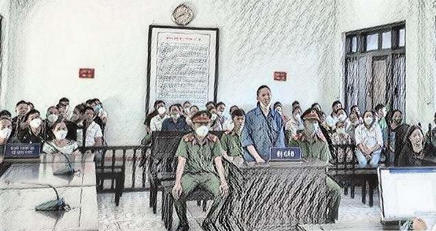 Bị cáo Nguyễn Hữu Ánh tại phiên tòa