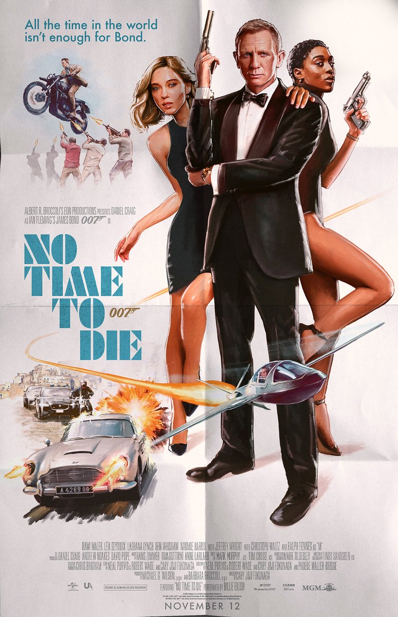 Poster phim No Time To Die (ra mắt năm 2021)
