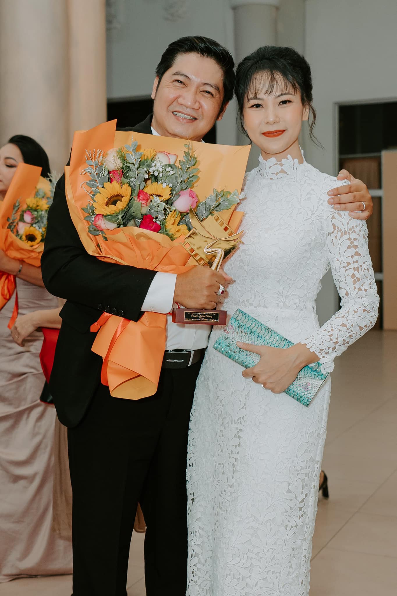 Xuân Trang và vợ- diễn viên Hoàng Thy