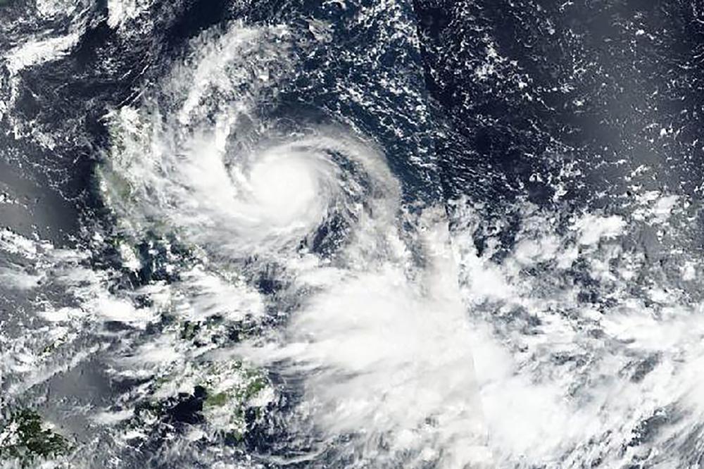 Hình ảnh vệ tinh do NASA phát hành cho thấy siêu bão Noru tiếp cận Philippines hôm 24/9